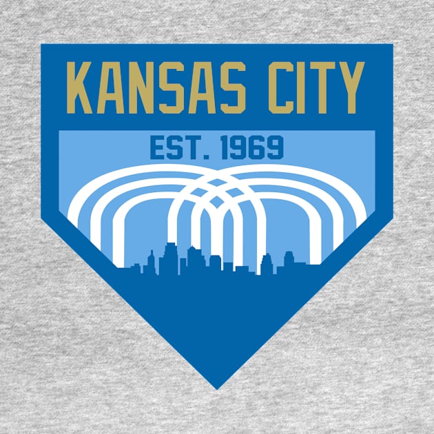 Kansas City Home Plate Skyline by CasualGraphic